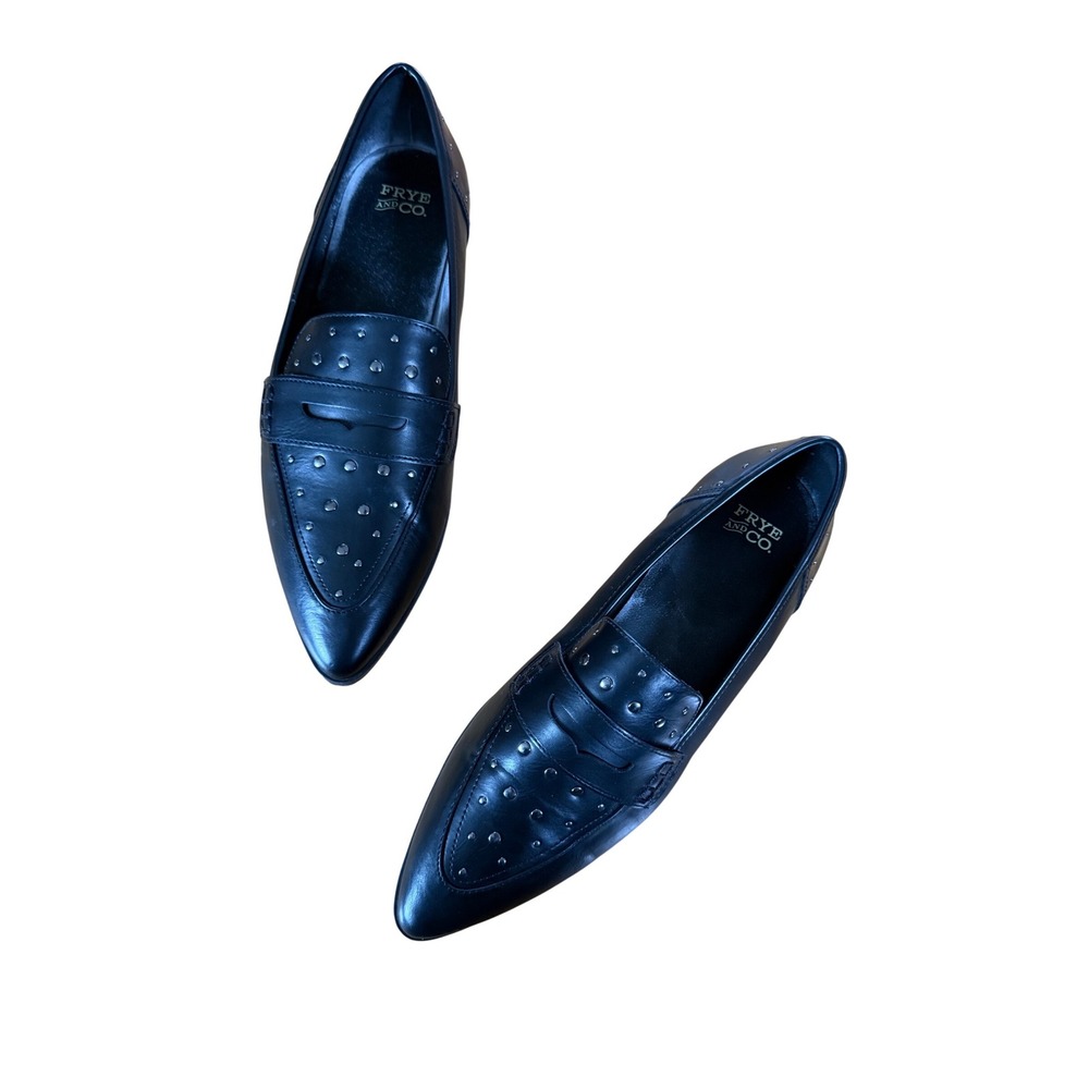 Frye and Co. Elara‎ Studded Flat Pointed Toe Loafers